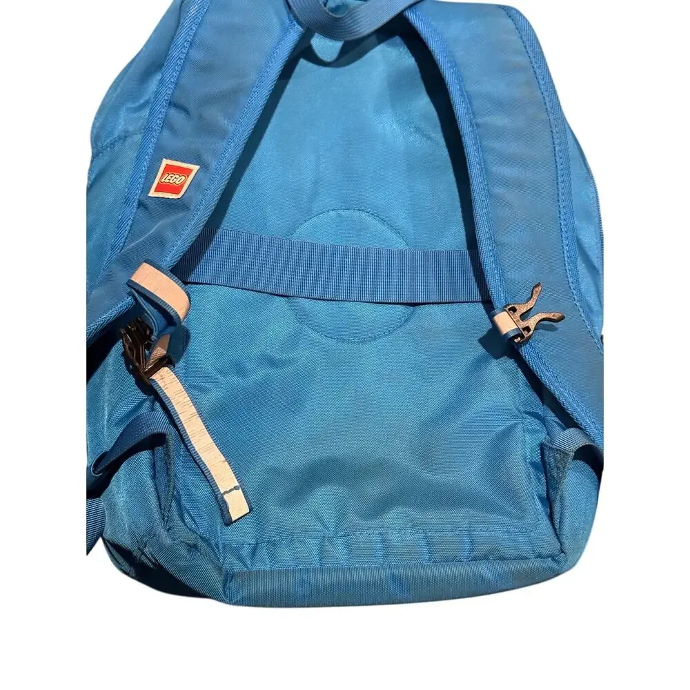 LEGO Blue Backpack with Round Front Pockets – Used / Discolored